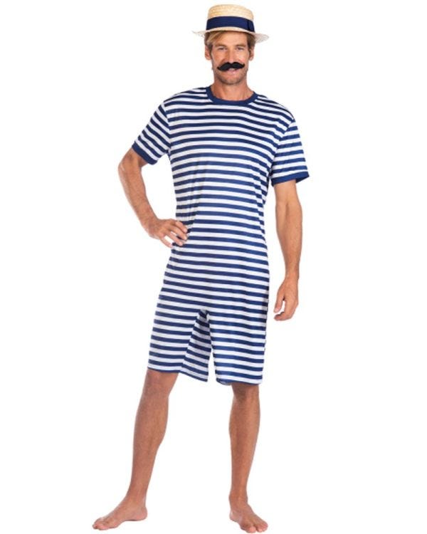 1920s Blue Swimsuit - Adult Costume