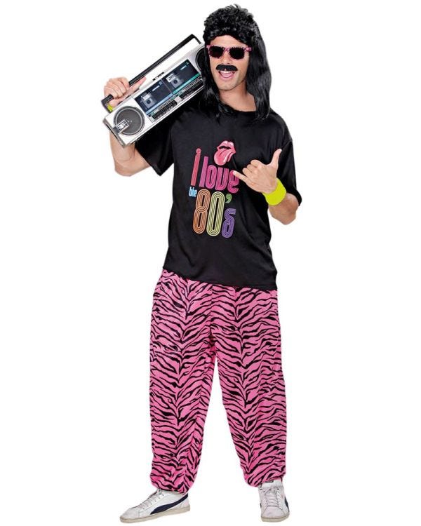 I Love 80s Man - Adult Costume