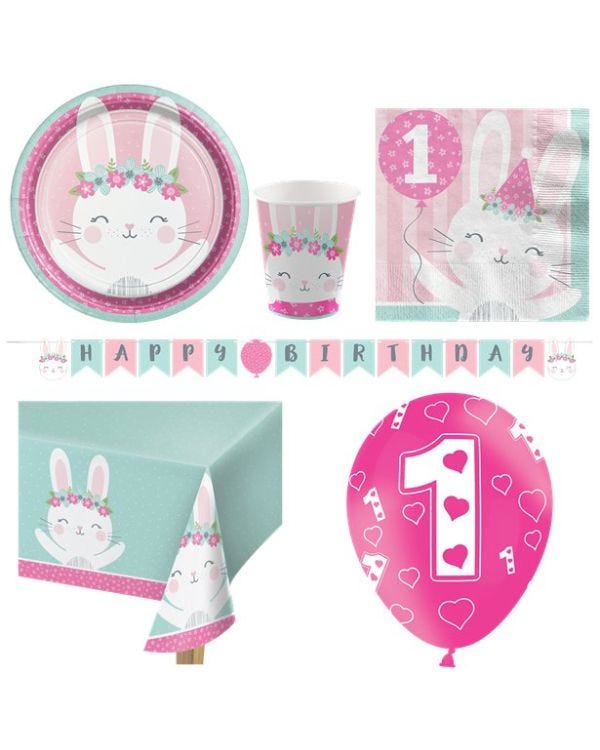Birthday Bunny - Deluxe Party Pack for 8