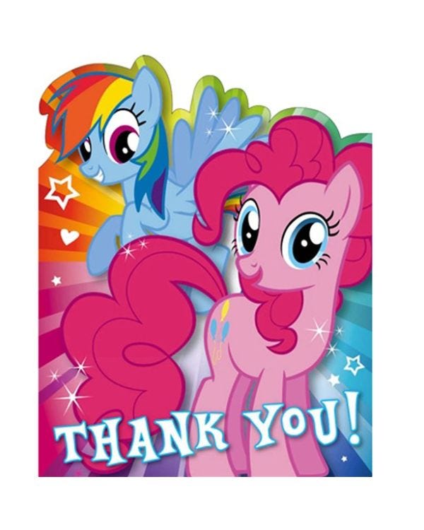 My Little Pony Thank You Cards (10pk)