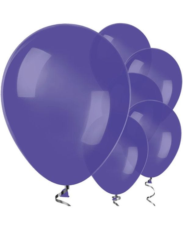 Violet Balloons - 12&quot; Latex Balloons (50pk)