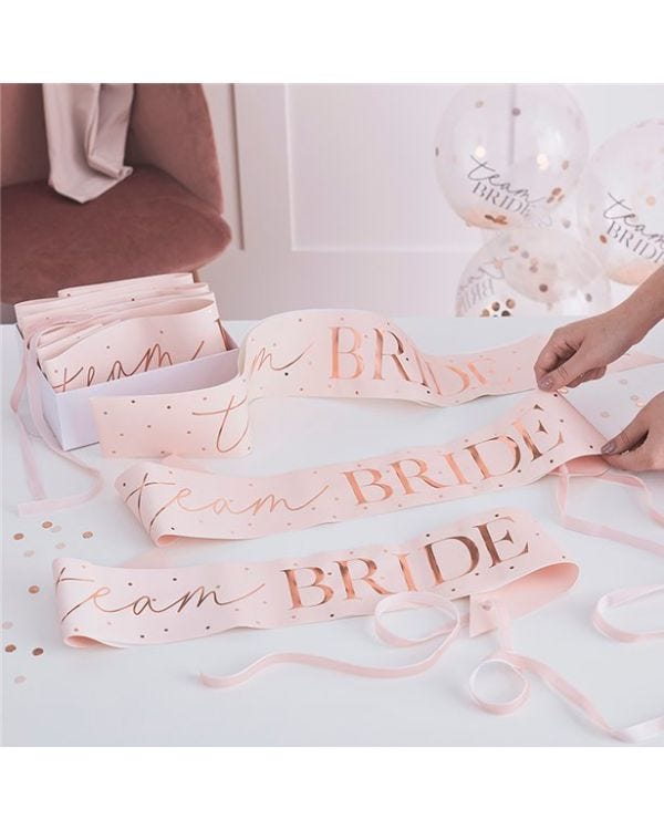 Team Bride Hen Party Sashes Kit (6pk)