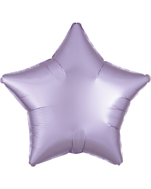 Pastel Lilac Satin Luxe Star Balloon - 18&quot; Foil