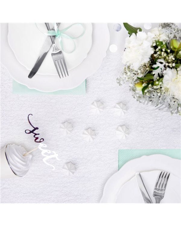 Silver Mesh Table Runner - 9m