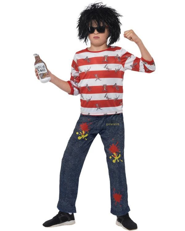 David Walliams Ratburger - Child and Teen Costume