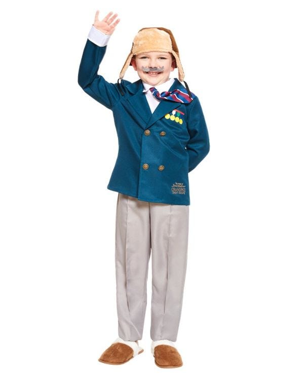 David Walliams Grandpas Great Escape - Child and Teen Costume