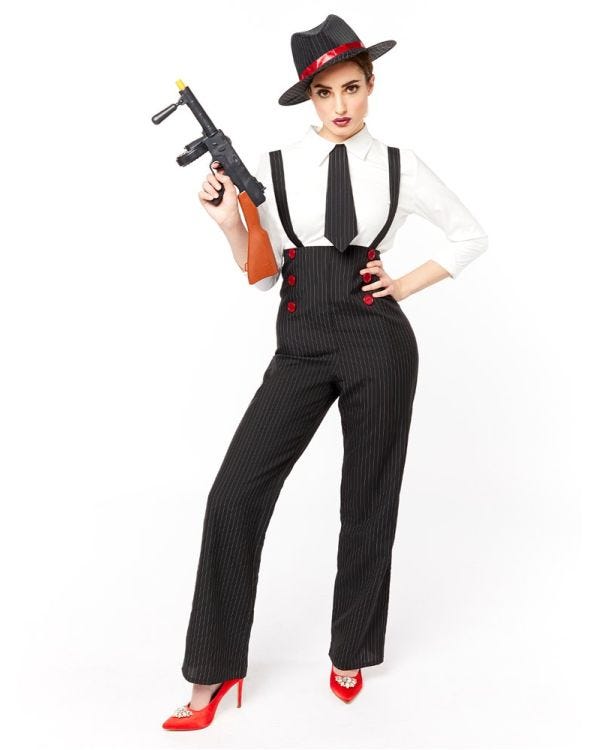 Gangster Lady - Adult Costume