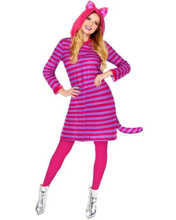 Cheshire Cat Onesie Dress - Adult Costume