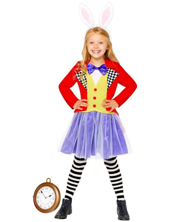 Miss White Rabbit - Child Costume
