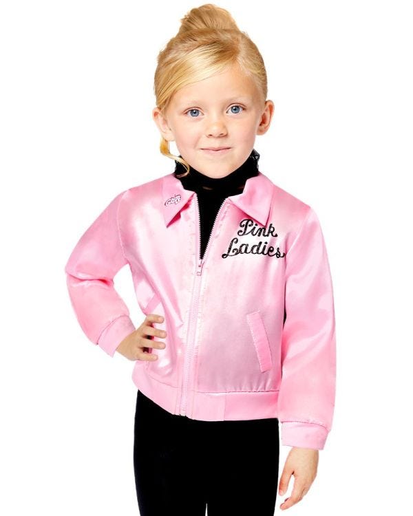 Grease Pink Lady Jacket - Child Costume