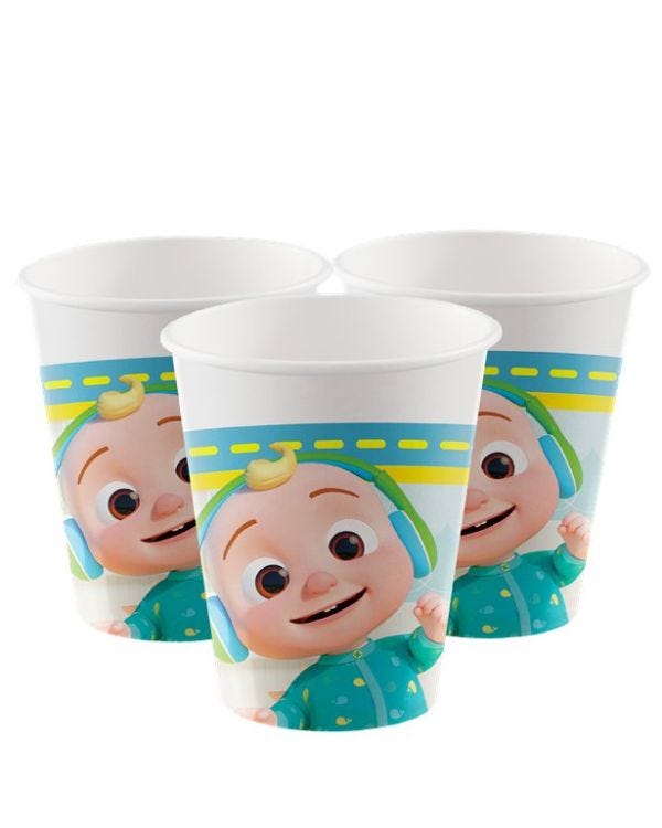 Cocomelon Paper Cups - 200ml (8pk)