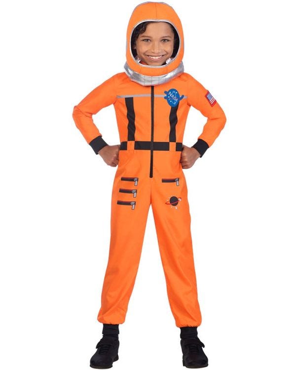 Orange Space Suit - Child Costume