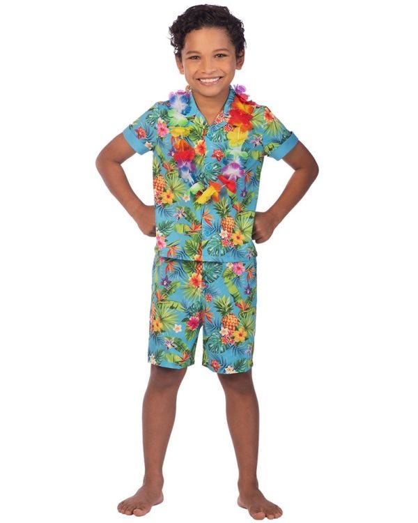 Hawaiian Shirt Set - Child Costume