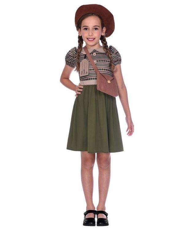 Evacuee Girl - Child Costume