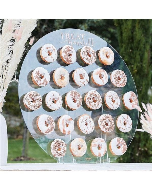 A Touch Of Pampas Acrylic Donut Wall Stand - 65cm