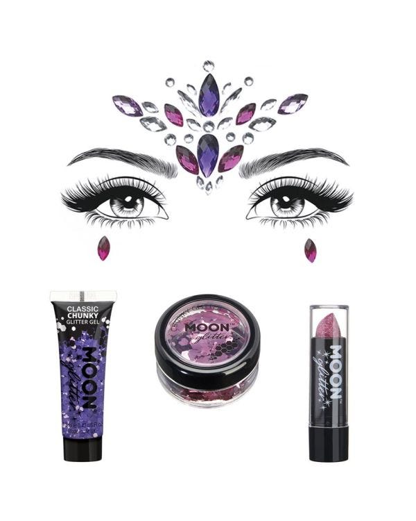 Unicorn Glitter Face and Body Gem Kit