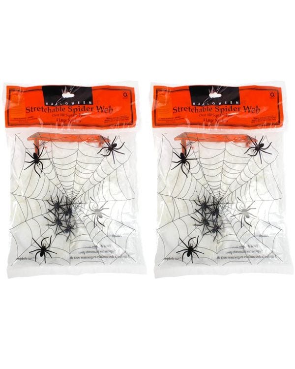 Spider Web with Spiders Multipack - 200sq ft