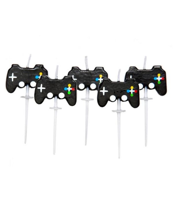 Gaming Party Pick Candles (5pk)