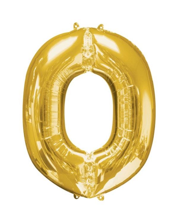 Gold Letter O Balloon - 34&quot; Foil