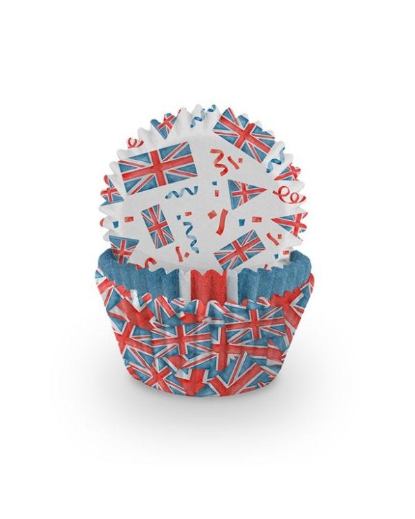 Union Jack Cupcake Cases (75pk)