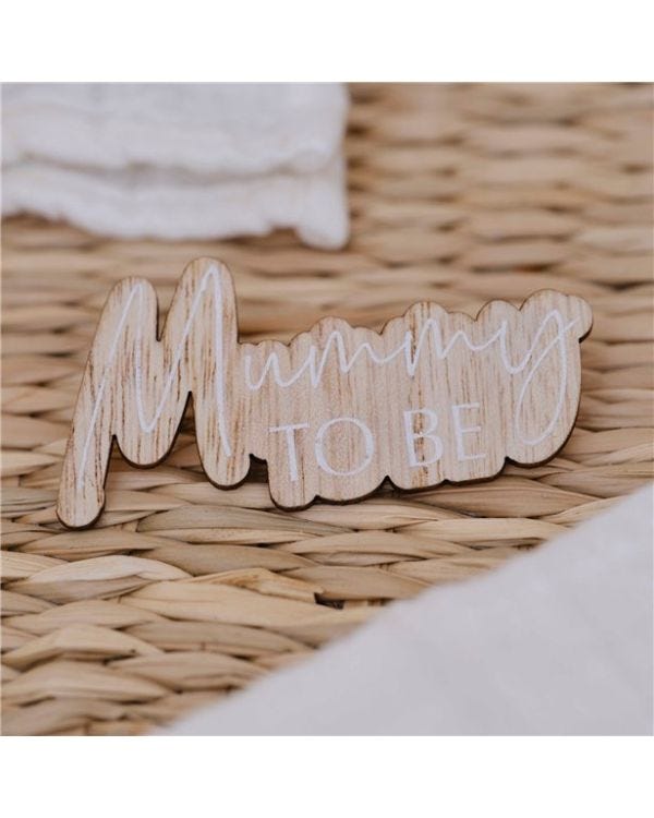 Mummy to be Wooden Badge