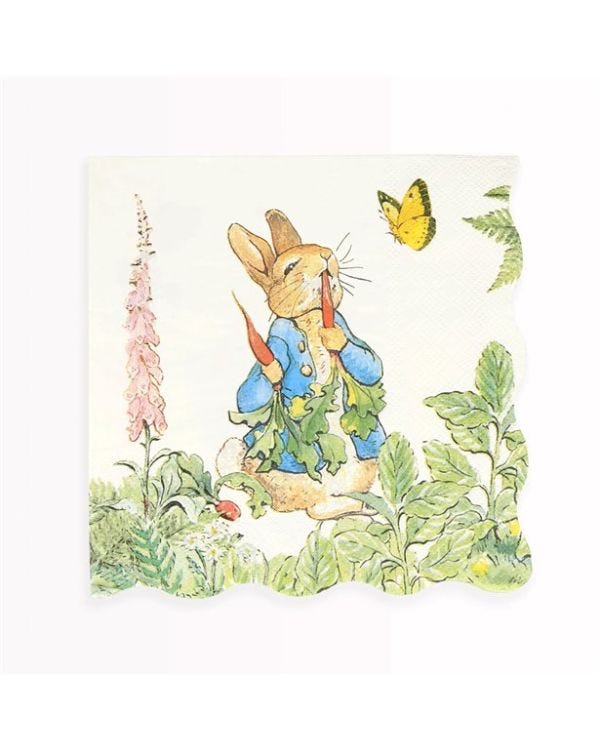 Peter Rabbit In The Garden Paper Napkins - 33cm (16pk)