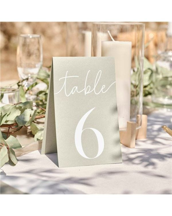 Secret Garden Wooden Easel with Card Table Numbers (12pk)