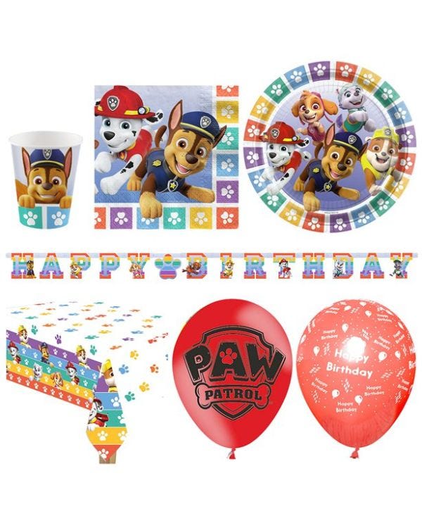 Paw Patrol - Deluxe Party Pack for 16