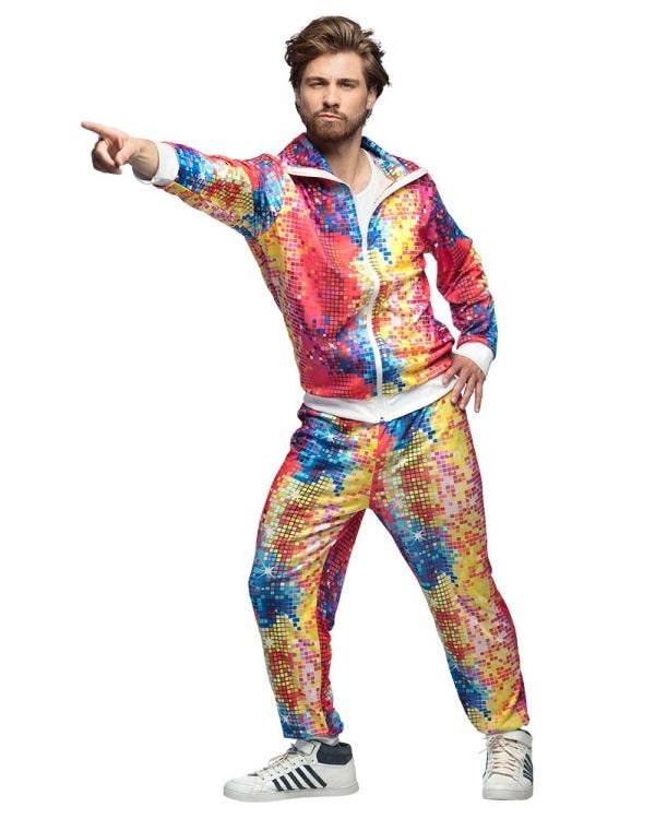 Disco Dude Shell Suit - Adult Costume