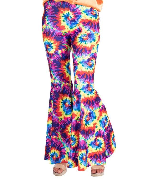 Rainbow Tie Dye Flares - Adult Costume