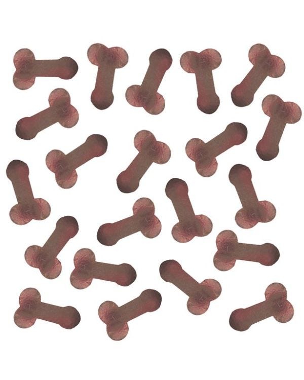 Rose Gold Willy Foil Confetti