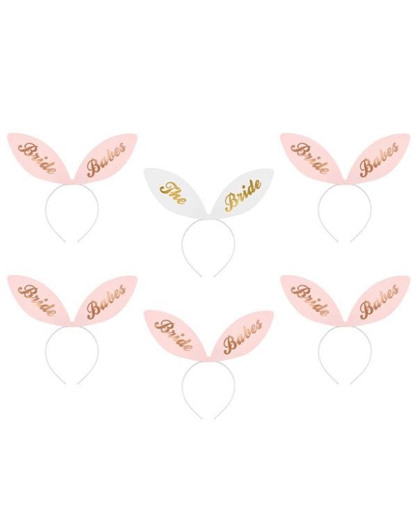 Bride Squad Bunny Ears Card Headbands