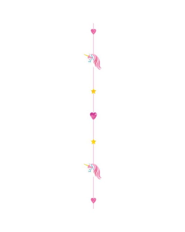 Unicorn Glitter Paper Balloon Tail - 1.8m