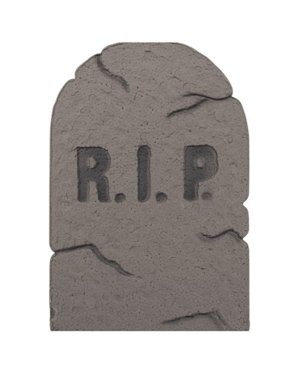 Small Cemetery R.I.P. Tombstone - 31cm