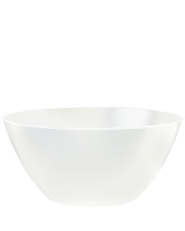 White Plastic Serving Bowl - 4.7L
