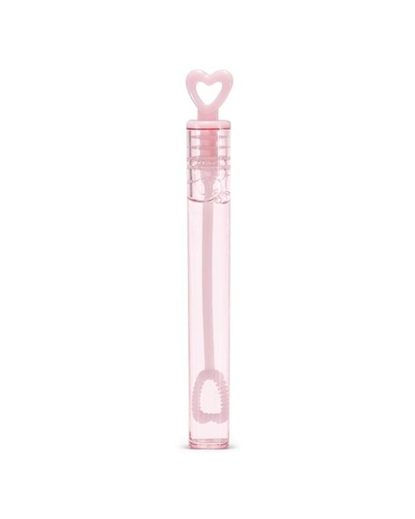 Pink Heart Tube Bubbles (48pk)