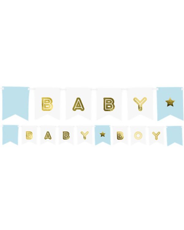 Blue Baby Boy Banner - 1.6m