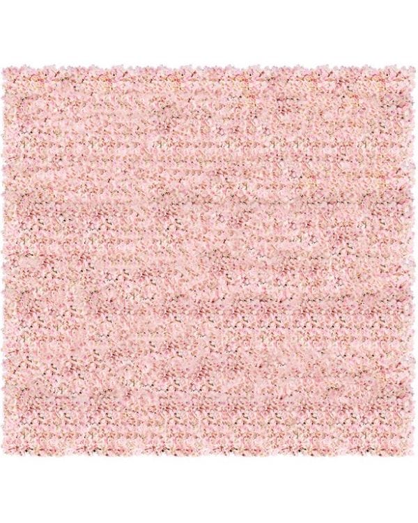 Pink Hydrangea Flower Wall Kit - 2.4m