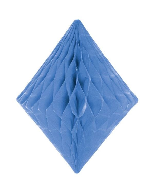 Baby Blue Honeycomb Diamond Decoration - 30cm