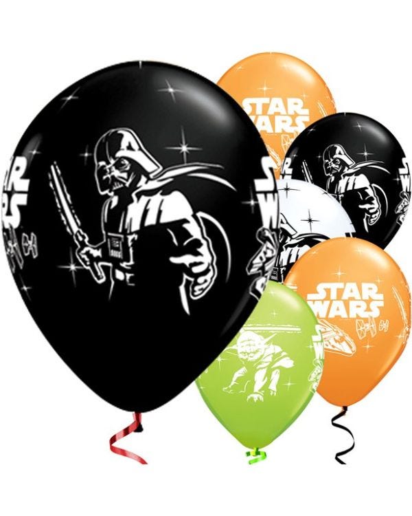 Star Wars Balloons - 12&#039;&#039; Latex - 6 pack (6pk)