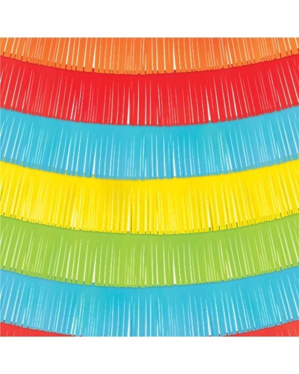 Mexican Fiesta Decorative Fringe Backdrop (9pk)