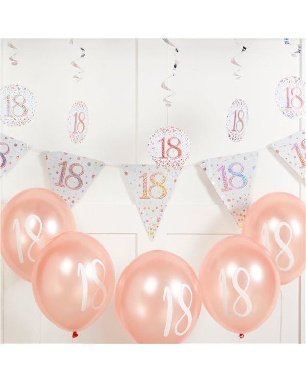 Sparkling Fizz 18th Birthday Decorating Kit - Value