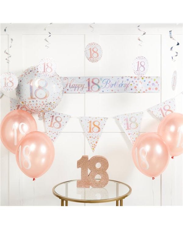 Sparkling Fizz 18th Birthday Decorating Kit - Premium