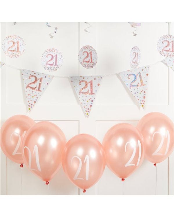 Sparkling Fizz 21st Birthday Decorating Kit - Value