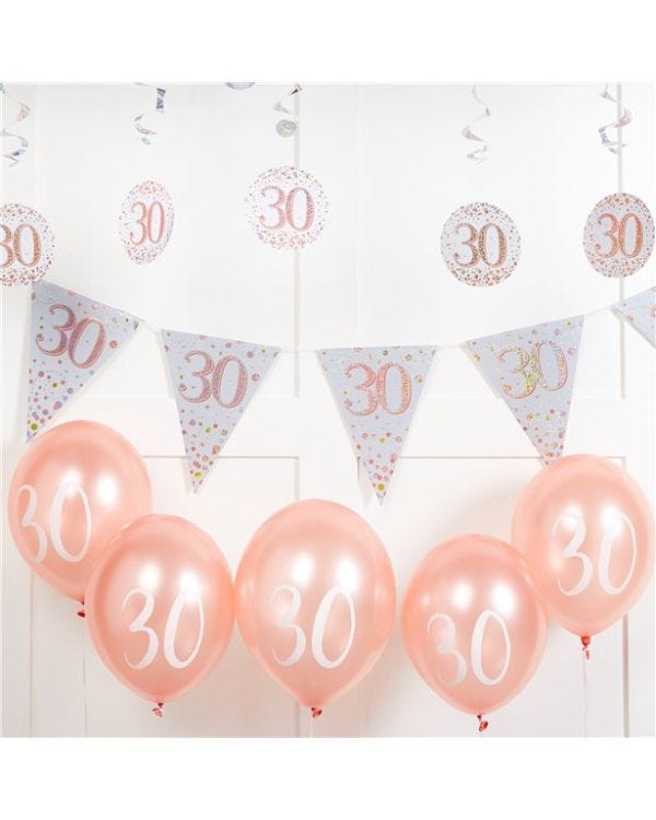Sparkling Fizz 30th Birthday Decorating Kit - Value