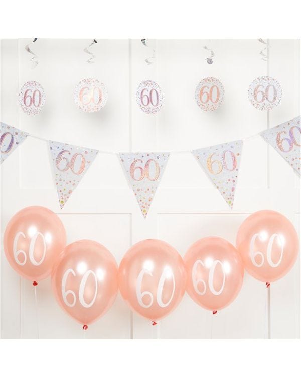 Sparkling Fizz 60th Birthday Decorating Kit - Value