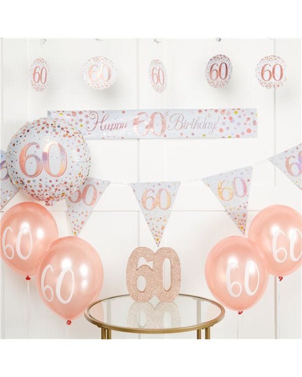 Sparkling Fizz 60th Birthday Decorating Kit - Premium
