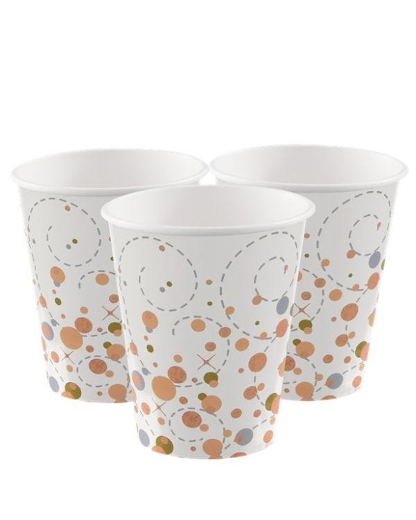 Sparkling Fizz Paper Cups - 266ml (8pk)