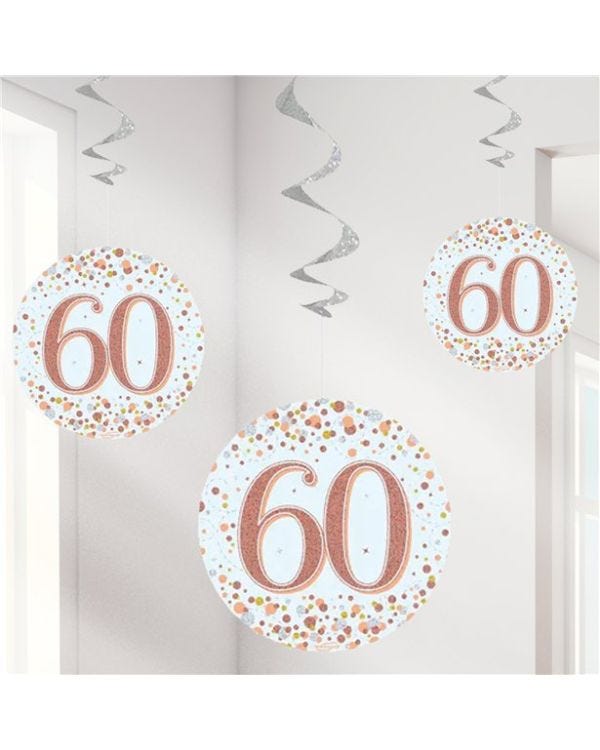 Sparking Fizz 60th Hanging Swirls