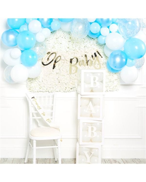 Deluxe Blue Baby Shower Decorating Kit